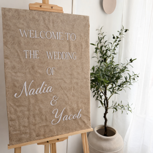 Panneau événement minimaliste – personnalisé