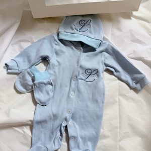 Ensemble coton 3 pièces – brodé