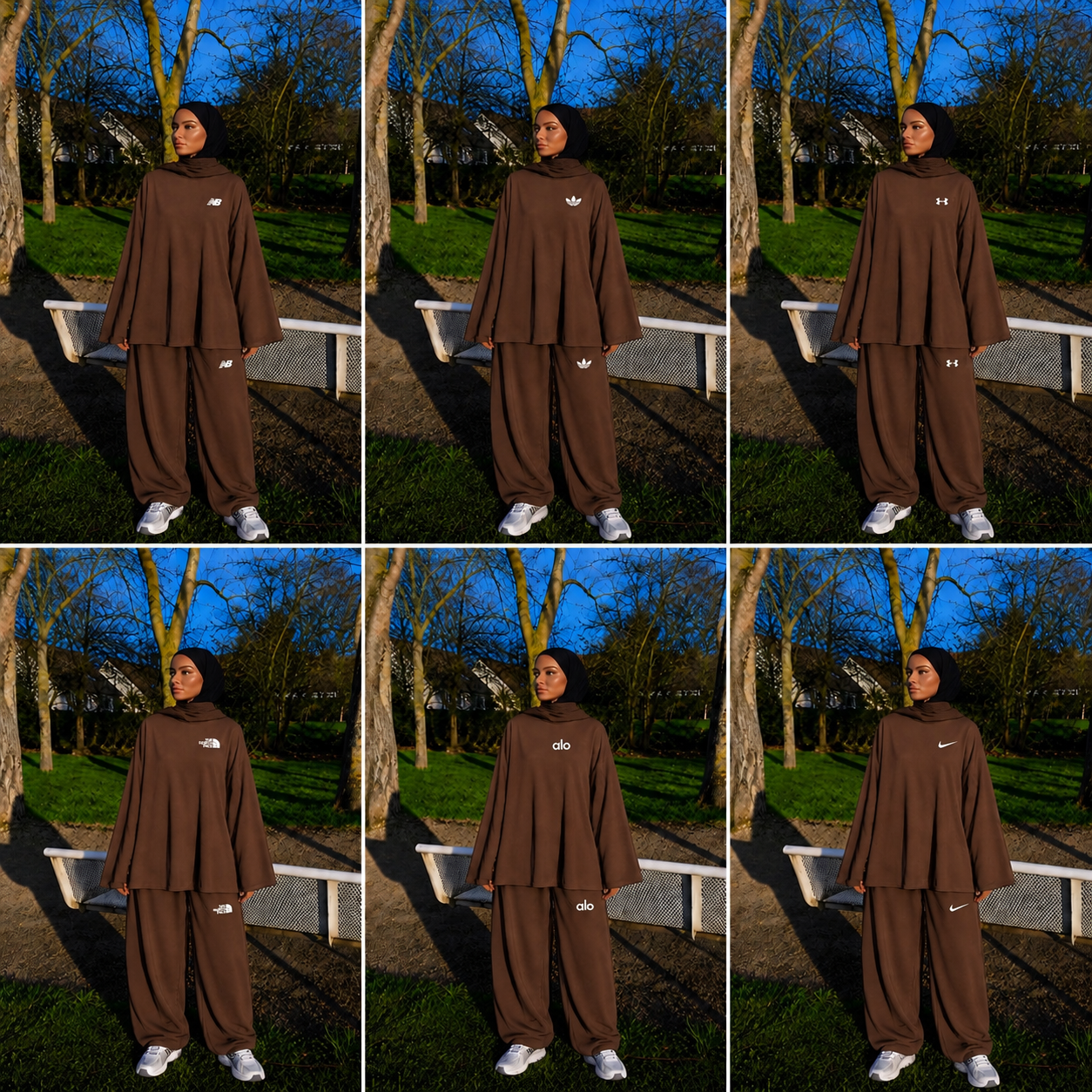Ensemble jogging oversize sportswear - Différents modèles et coloris – Image 3
