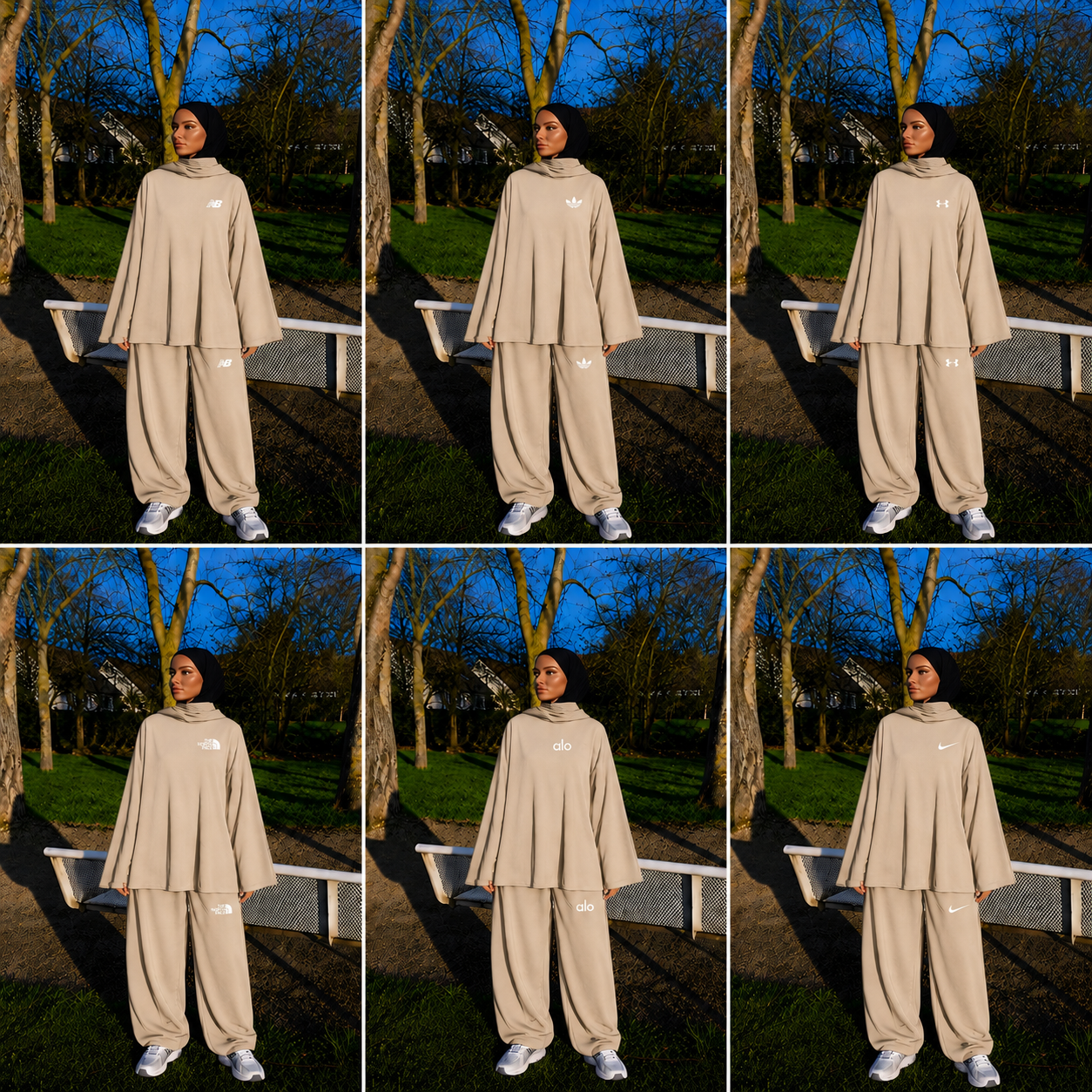 Ensemble jogging oversize sportswear - Différents modèles et coloris – Image 2